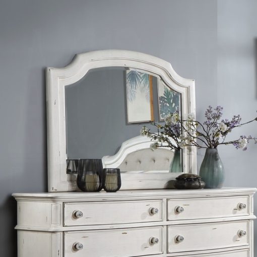 Acme Jaqueline Antique White Mirror