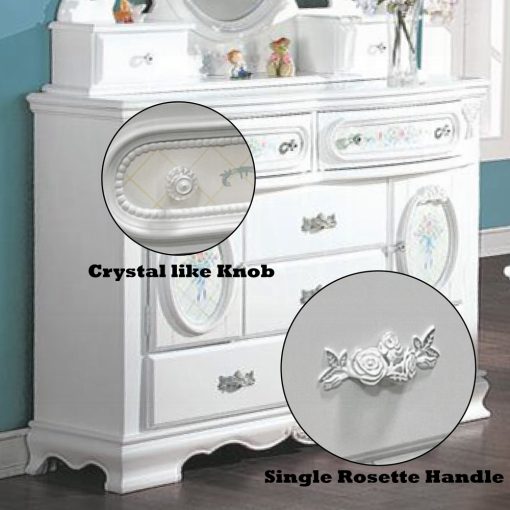 Acme Flora Dresser with Door - Image 7