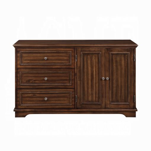 Acme Franklin Brushed Walnut 4Pcs Pack Bed Set - Image 13