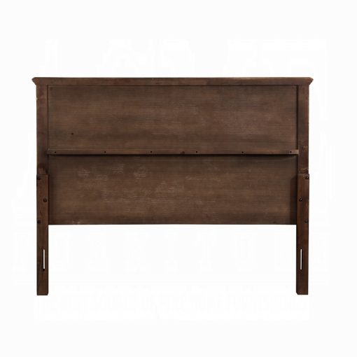 Acme Franklin Brushed Walnut 4Pcs Pack Bed Set - Image 5