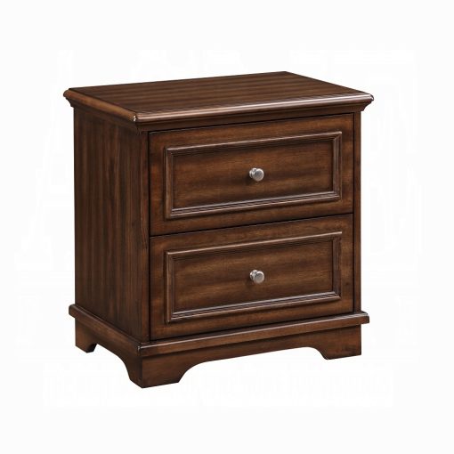 Acme Franklin Brushed Walnut 4Pcs Pack Bed Set - Image 6