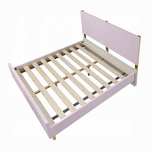 Acme Gaines Pink High Gloss Full Bed - Image 6