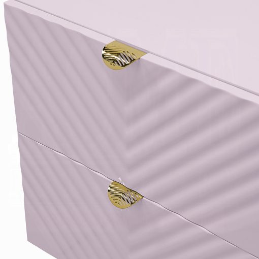 Acme Gaines Pink High Gloss Nightstand - Image 12