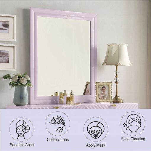 Acme Gaines Pink High Gloss Mirror - Image 7