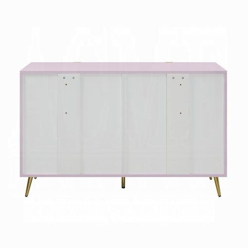 Acme Gaines Pink High Gloss Dresser - Image 11