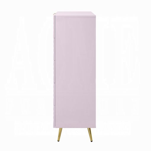 Acme Gaines Pink High Gloss Chest - Image 5