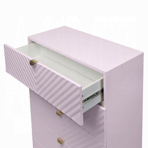 Acme Gaines Pink High Gloss Chest - Image 10