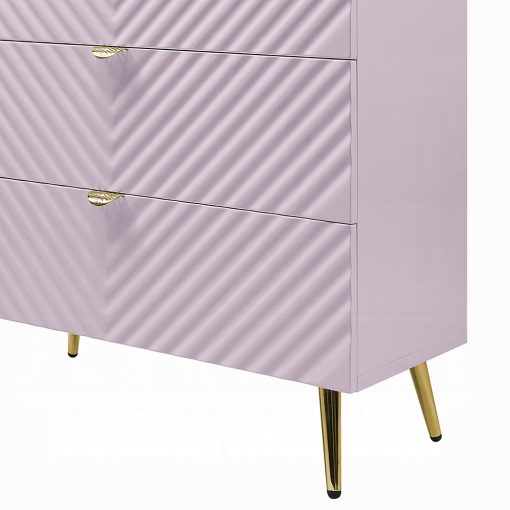 Acme Gaines Pink High Gloss Chest - Image 12