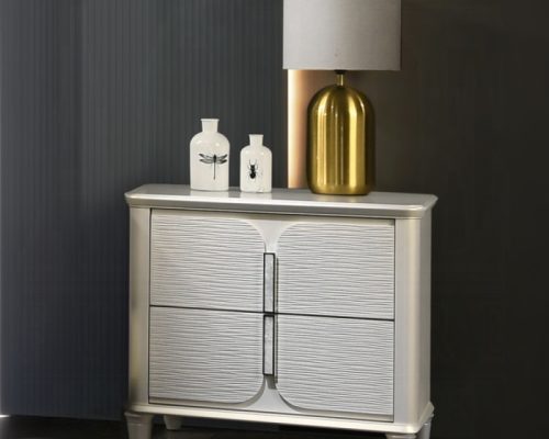 Acme Laveda Pearl White Nightstand