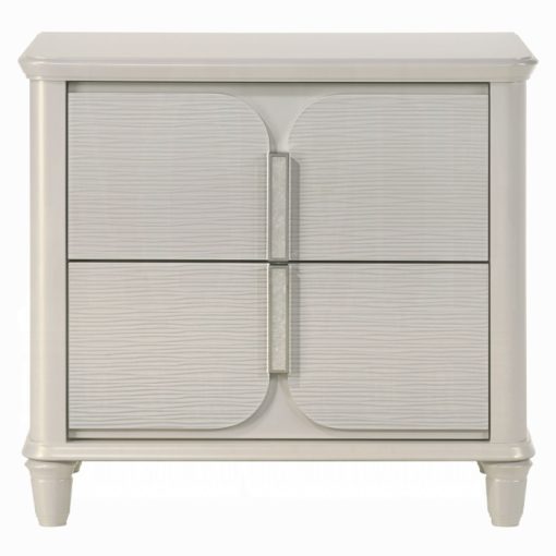 Acme Laveda Pearl White Nightstand - Image 3