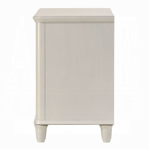 Acme Laveda Pearl White Nightstand - Image 4
