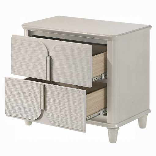 Acme Laveda Pearl White Nightstand - Image 6
