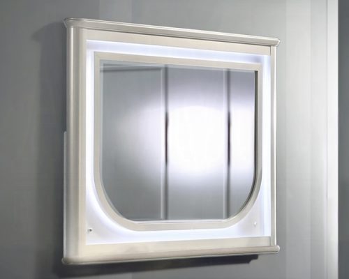 Acme Laveda Pearl White Mirror w/LED