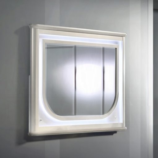 Acme Laveda Pearl White Mirror w/LED