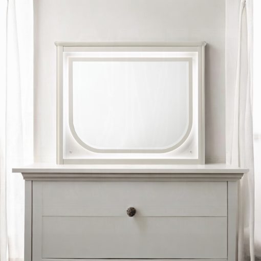 Acme Laveda Pearl White Mirror w/LED - Image 3