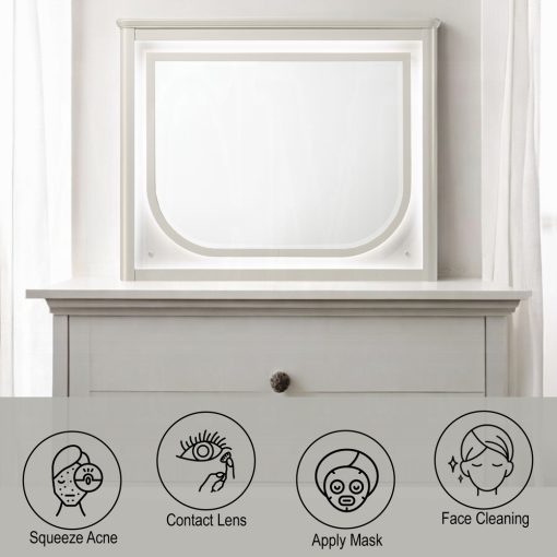 Acme Laveda Pearl White Mirror w/LED - Image 6
