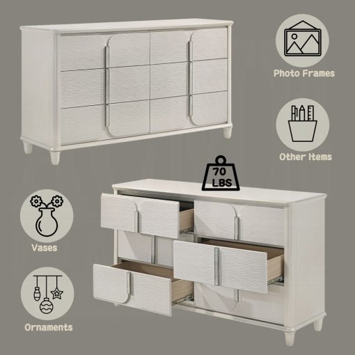 Acme Laveda Pearl White Dresser - Image 8