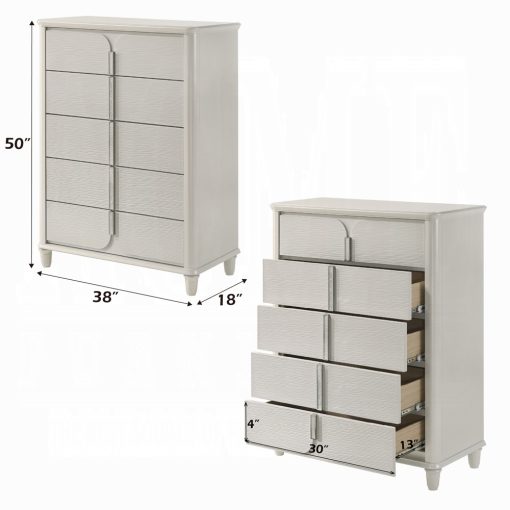 Acme Laveda Pearl White Chest - Image 6