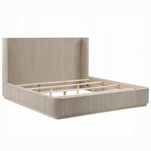 Acme Leanna Light Oak Bed - Image 2
