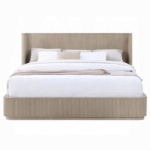 Acme Leanna Light Oak Bed - Image 3