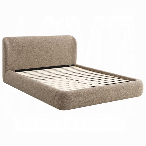 Acme Erica Dark Beige Tweed Bed - Image 2