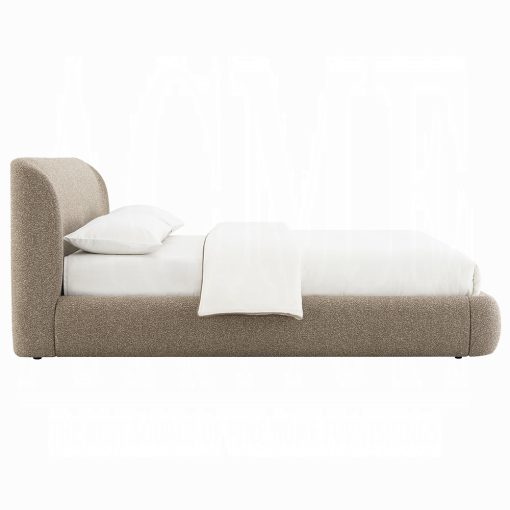 Acme Erica Dark Beige Tweed Bed - Image 4