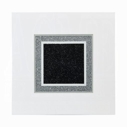 Acme Elizaveta Gray Velvet, Faux Crystal Diamonds & White High Gloss Counter Height Table with Pedestal Base - Image 4