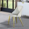 Acme Gaines White Synthetic Leather Side Chair Set of 2