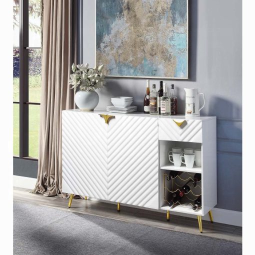 Acme Gaines White High Gloss Server