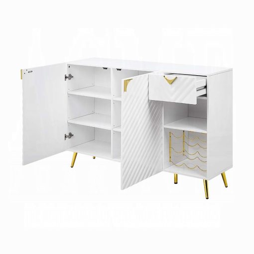 Acme Gaines White High Gloss Server - Image 4