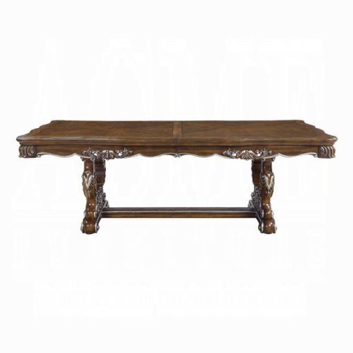 Acme Latisha Antique Oak Pedestals Dining Table - Image 3