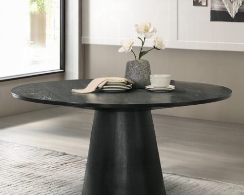 Acme Froja Black Round Dining Table