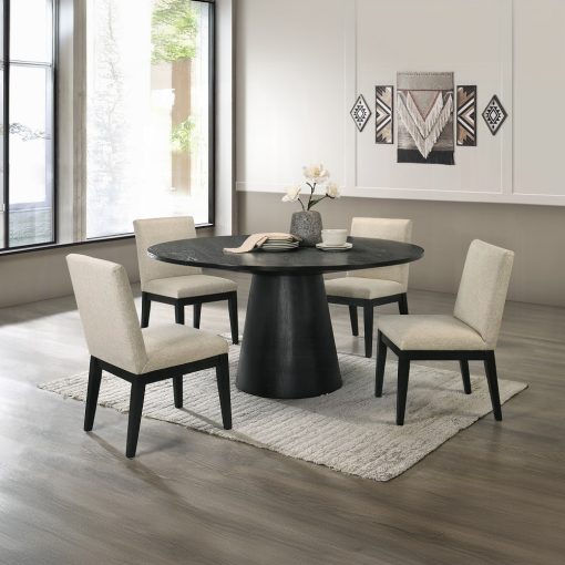 Acme Froja Black Round Dining Table - Image 5