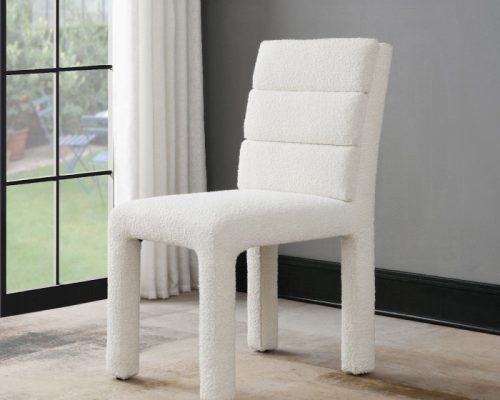 Acme Hettie Beige Boucle Side Chair - Set of 2