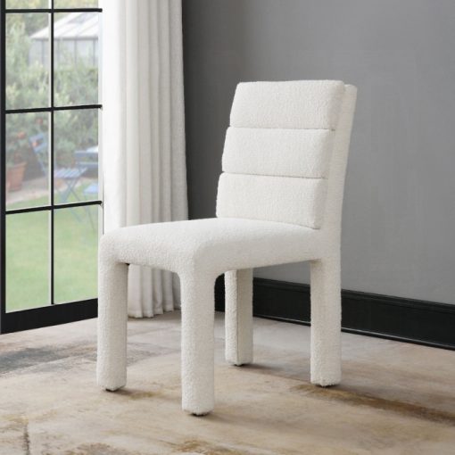 Acme Hettie Beige Boucle Side Chair - Set of 2