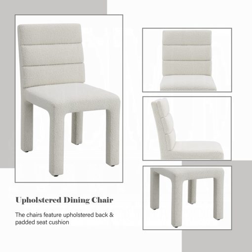 Acme Hettie Beige Boucle Side Chair - Set of 2 - Image 8