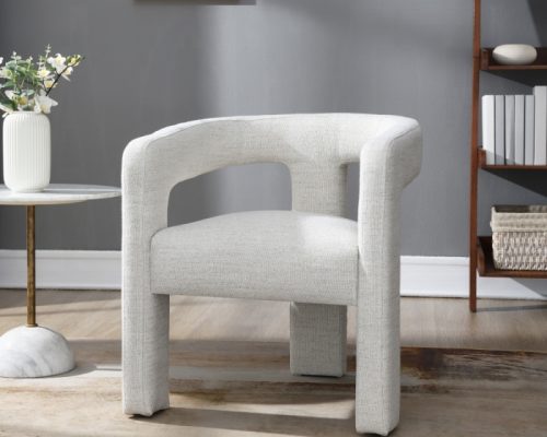 Acme Lomas Beige Boucle Arm Chair - Set of 2