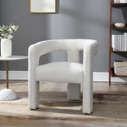 Acme Lomas Beige Boucle Arm Chair - Set of 2