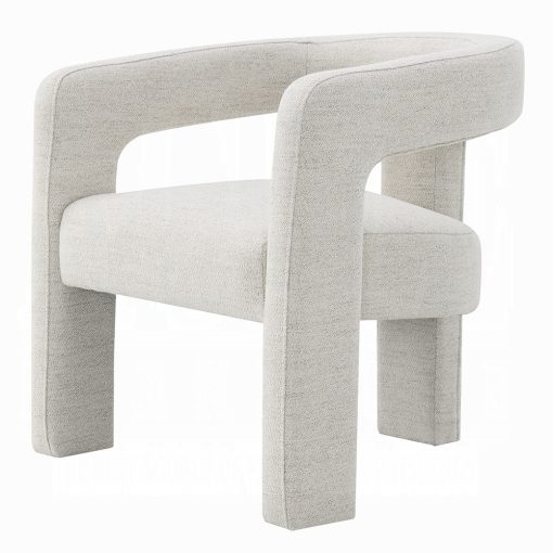 Acme Lomas Beige Boucle Arm Chair - Set of 2 - Image 2