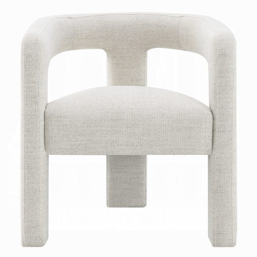 Acme Lomas Beige Boucle Arm Chair - Set of 2 - Image 3
