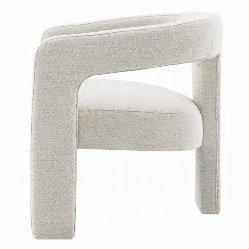 Acme Lomas Beige Boucle Arm Chair - Set of 2 - Image 4
