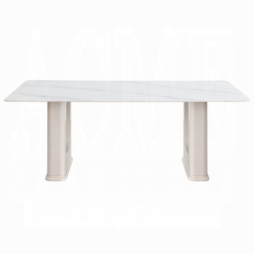 Acme Kalam Ceramic Top & Natural Dining Table - Image 3