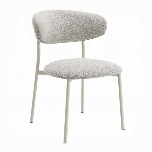 Acme Kalam Light Gray Boucle Side Chair - Set of 2 - Image 2