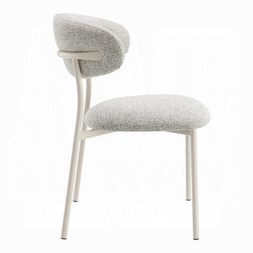 Acme Kalam Light Gray Boucle Side Chair - Set of 2 - Image 4