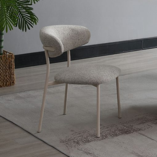Acme Kalam Light Gray Boucle Side Chair - Set of 2