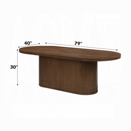 Acme Gamarya Dark Oak Dining Table - Image 5