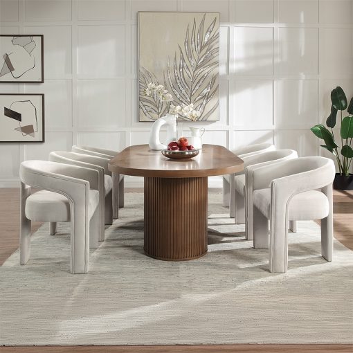 Acme Gamarya Dark Oak Dining Table - Image 8