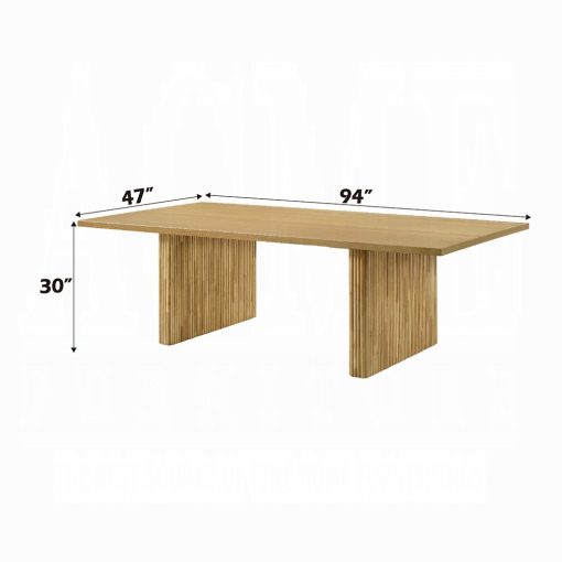 Acme Einar Natural Dining Table - Image 6