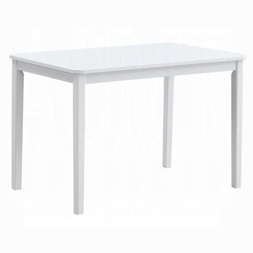 Acme Fidelity Brown Linen & White 5Pc Pack Dining Set - Image 2