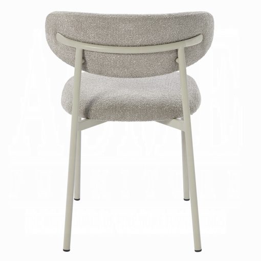 Acme Ingram Light Gray Boucle Side Chair - Set of 2 - Image 5